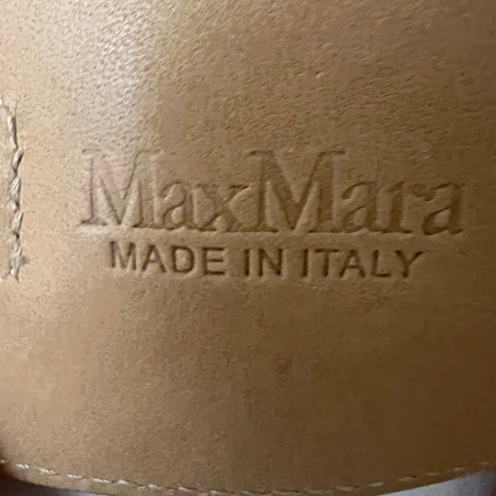 Max Mara Python Embossed Leather Cuff Bracelet - image 8